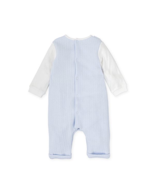 Tutto Piccolo 2441 Sky Blue Winter Babygrow no Feet Preorder Due 31/08 - Image 3