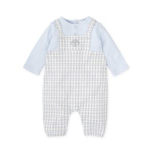 Tutto Piccolo 2442 Sky Blue Winter Dungaree Preorder Due 31/08
