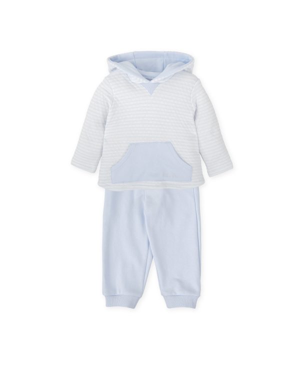 Tutto Piccolo 2708 Sky Blue Winter Hooded 2 Piece Set Preorder Due 31/08 - Image 4