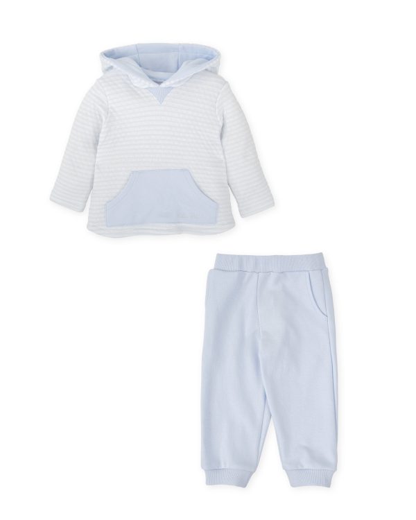 Tutto Piccolo 2708 Sky Blue Winter Hooded 2 Piece Set Preorder Due 31/08