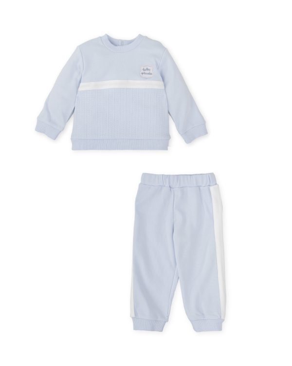 Tutto Piccolo 2709 Sky Blue Winter Tracksuit Preorder Due 31/08 - Image 2