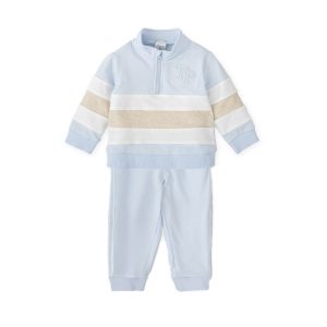 Tutto Piccolo 2711 Sky Blue Winter Half Zip Tracksuit Preorder Due 31/08