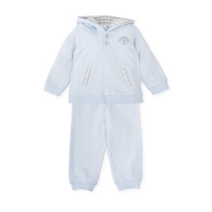 Tutto Piccolo 2714 Sky Blue Winter Hooded 2 Piece Set Preorder Due 31/08