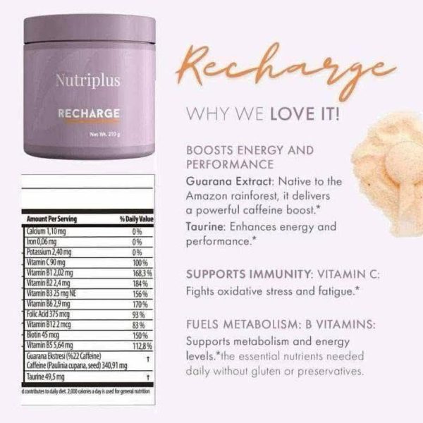 Nutriplus Recharge by Farmasi 210g Energy and Performance Booster - Image 6