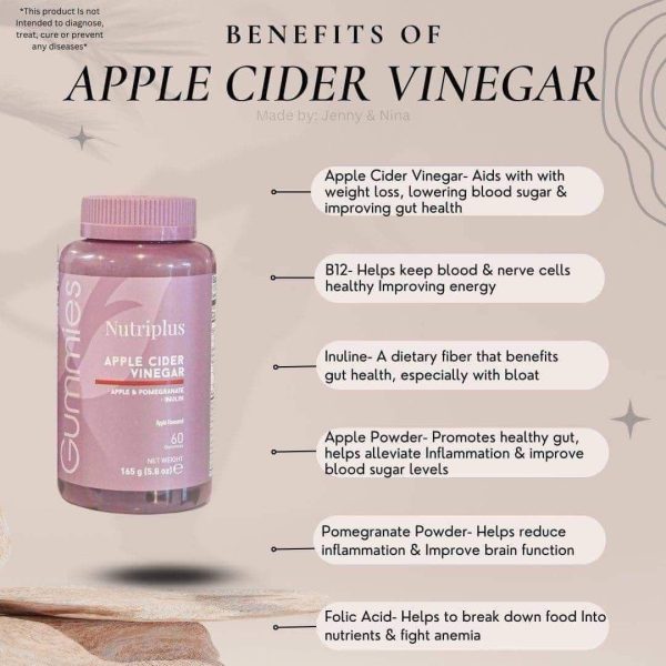 Nutriplus Apple Cider Gummies by Farmasi - Curb Cravings and Support Fat Loss