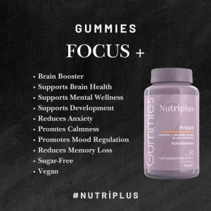 Nutriplus Focus Gummies by Farmasi - Daily Supply of Cognitive Function & Mental Clarity