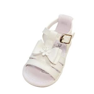 Pex Celeste White Patent Leather Summer Sandal Sizes 18/2 ONLY