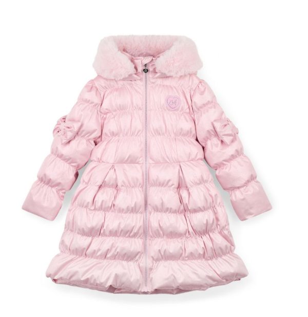 ADee W25205 Montana Padded Long Metallic Jacket Preorder