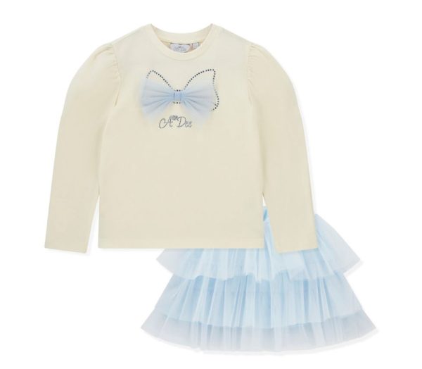ADee W253525 Naya Tulle Bow Skirt Set Preorder