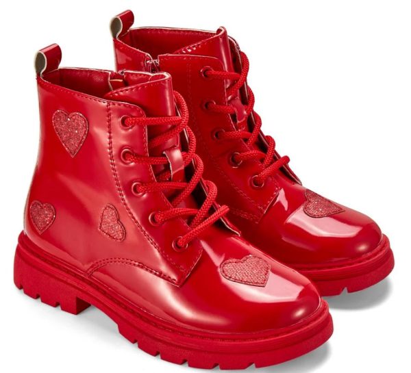 ADee W255103 Amore Vibrant Red Heart Boot Preorder
