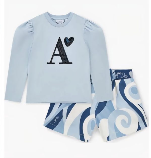 ADee W253529 Nova Swirl Print Shorts Set Preorder