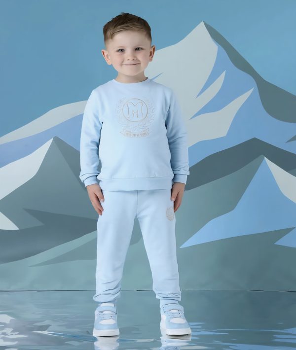Mitch & Son MS25406 Jaxon Sky Blue Winter Polo Set Preorder