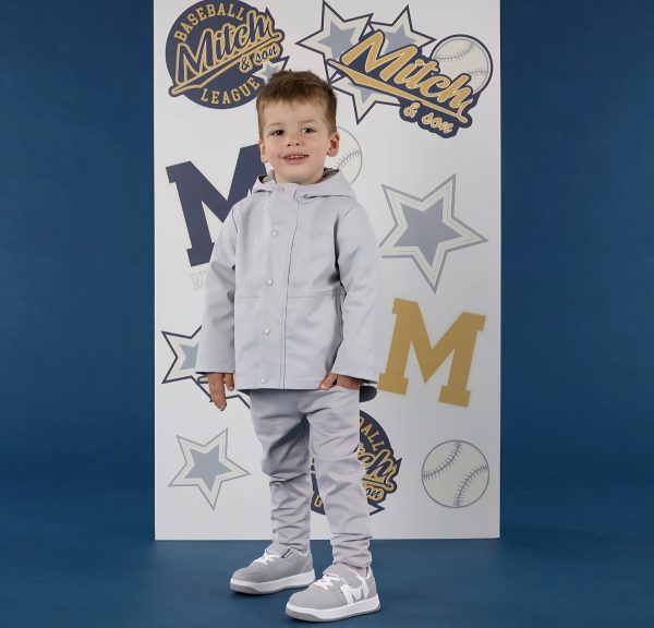 Mitch & Son MS25521 Joey Grey Winter Raicoat Preorder - Image 2