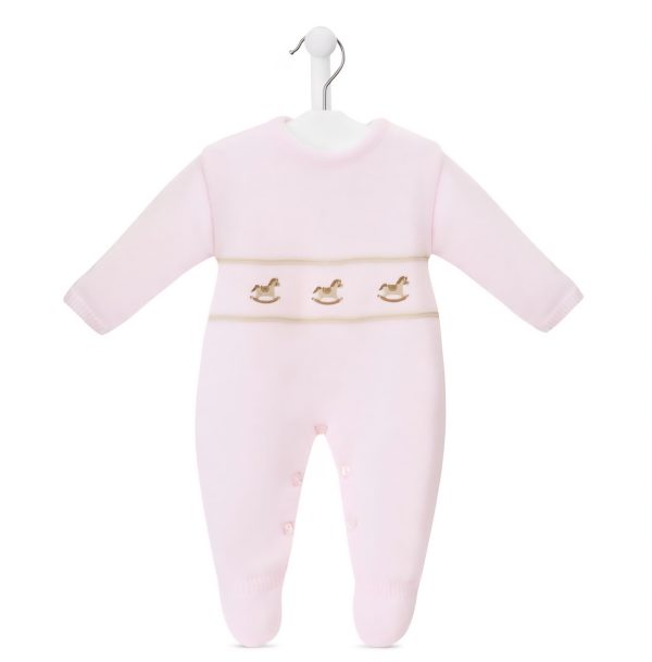 Dandelion A4977P Pink Rocking Horse Knitted Winter All in One Preorder