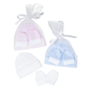 Dandelion DAN18 Pink, White or Blue Hat & Mitt Gift Set Preorder