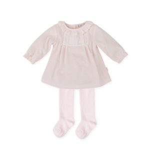 Tutto Piccolo 2285 Pink Winter Dress & Tights Preorder Due 31/08