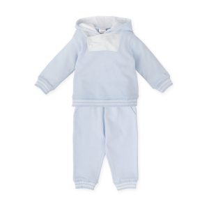 Tutto Piccolo 2717 Sky Blue Winter Hooded 2 Piece Set Preorder Due 31/08