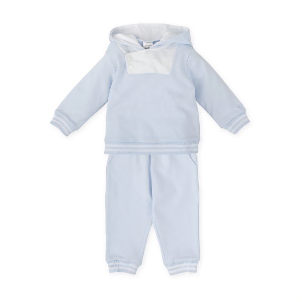 Tutto Piccolo 2717 Sky Blue Winter Hooded 2 Piece Set Preorder Due 31/08