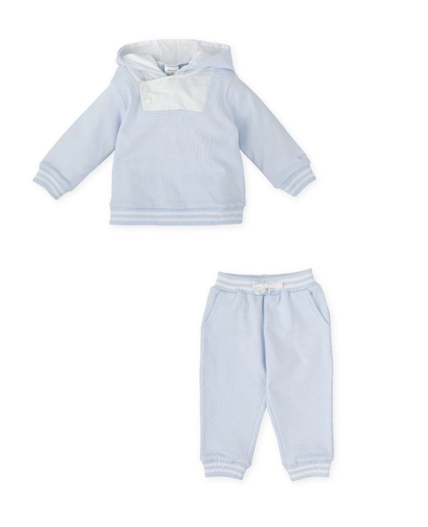 Tutto Piccolo 2717 Sky Blue Winter Hooded 2 Piece Set Preorder Due 31/08 - Image 3