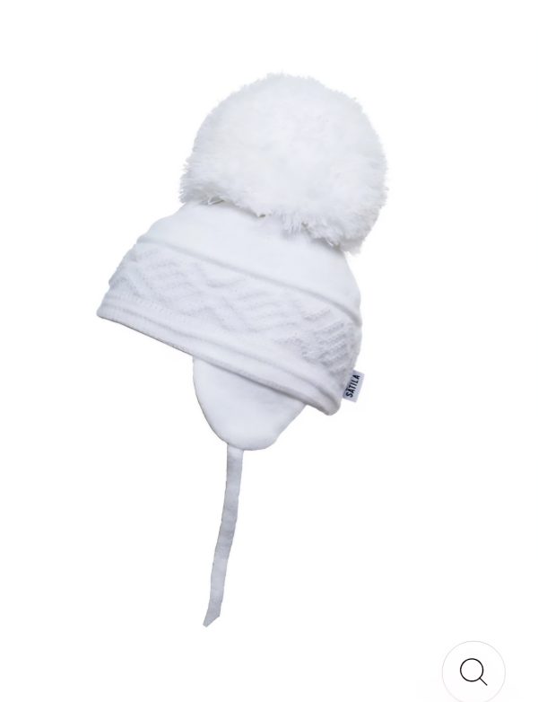 Satila Malva White Winter Pom Pom Hat Preorder Expected 31/08