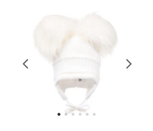Satila Tindra White Winter Double Pom Pom Hat Preorder Expected 31/08
