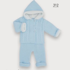 Sardon 312 Winter Pink or Blue Hooded Coat & Trousers Preorder 31/08