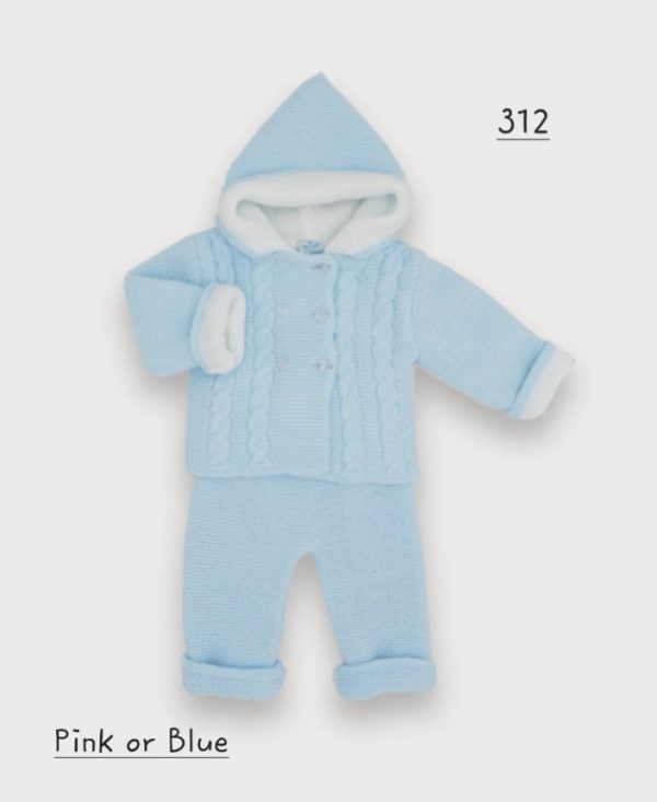 Sardon 312 Winter Pink or Blue Hooded Coat & Trousers Preorder 31/08