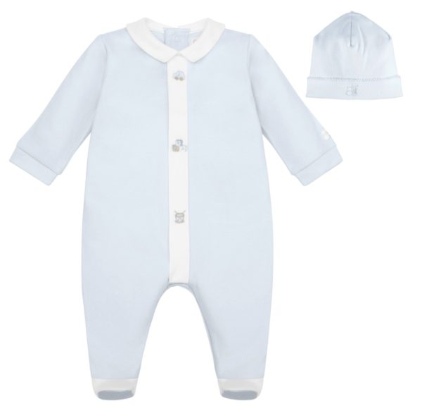 Emile et Rose 2617 Kent Baby Blue Toy All in One with Hat Preorder 31/08