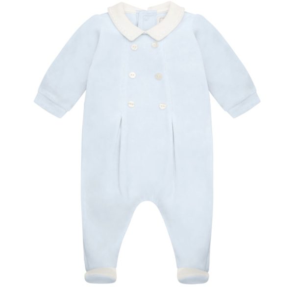 Emile et Rose 2618 Kasper Baby Blue Velour All in One Preorder 31/08