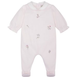 Emile et Rose 2624 Karen Baby Pink All in One with Flowers Preorder 31/08