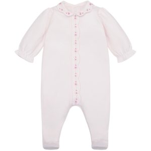 Emile et Rose 2626 Kelly Baby Pink All in One with Floral Designs Preorder 31/08