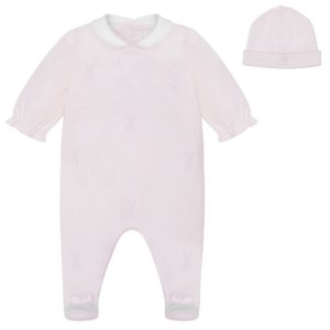 Emile et Rose 2630 Kallie Baby Pink All in One with Bunny Designs Preorder 31/08