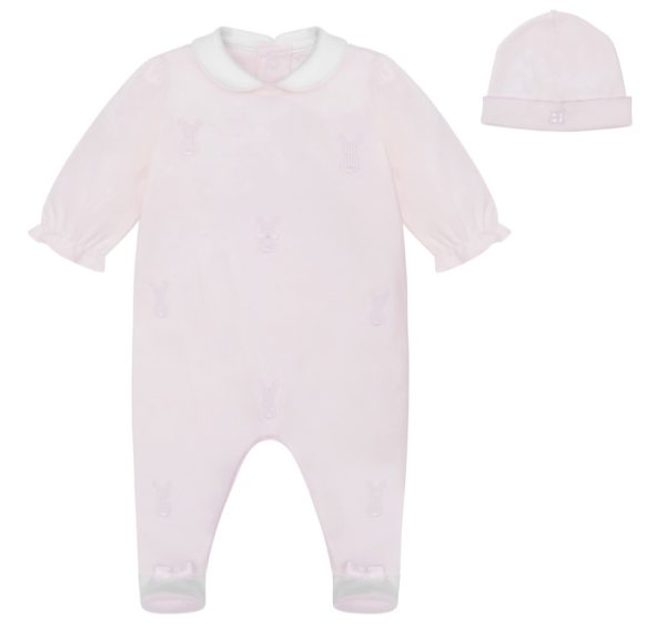 Emile et Rose 2630 Kallie Baby Pink All in One with Bunny Designs Preorder 31/08