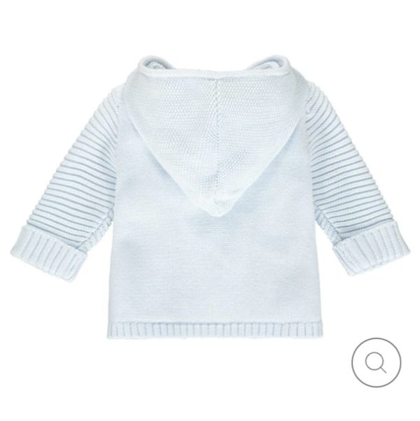 Emile et Rose 9288 Norris Baby Blue Cable Knit Zip Jacket Preorder 31/08 - Image 4