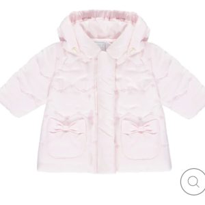 Emile et Rose 9377 Carly Baby Pink Flowers Microfibre Jacket with Mitts Preorder 31/08