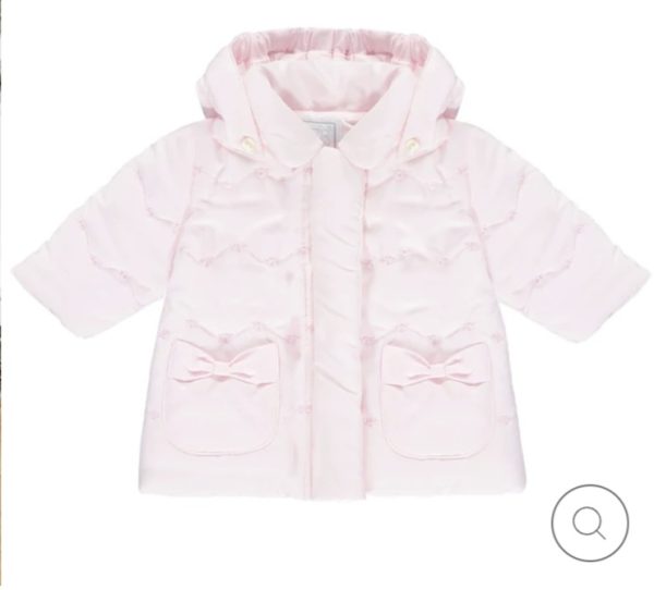 Emile et Rose 9377 Carly Baby Pink Flowers Microfibre Jacket with Mitts Preorder 31/08