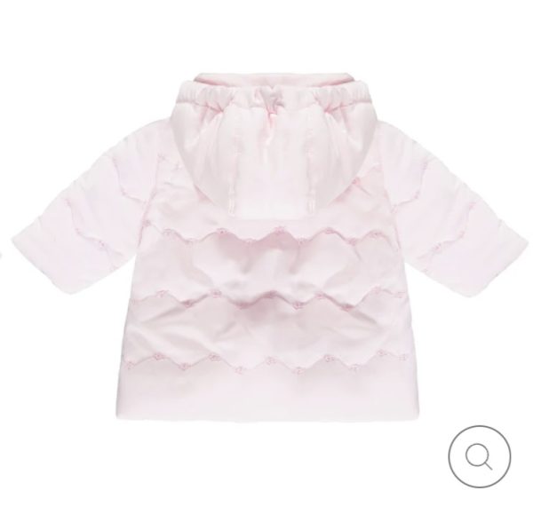 Emile et Rose 9377 Carly Baby Pink Flowers Microfibre Jacket with Mitts Preorder 31/08 - Image 4