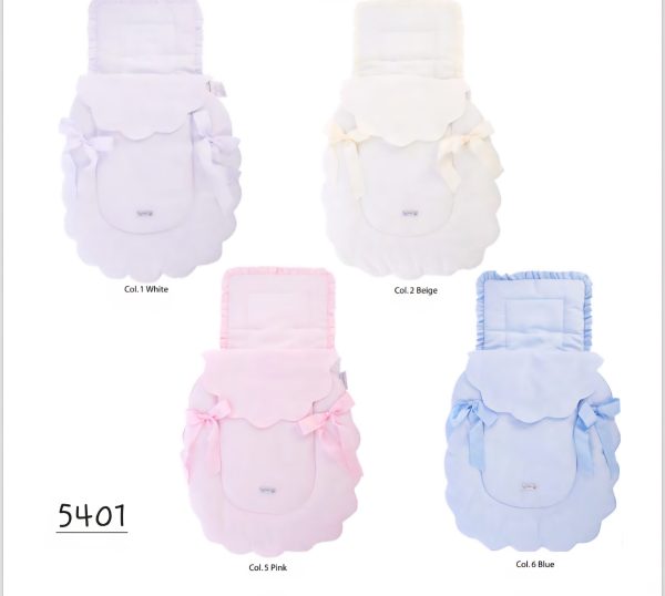Rosy Fuentes 5401 Pram Cover in Pink, White or Blue Preorder
