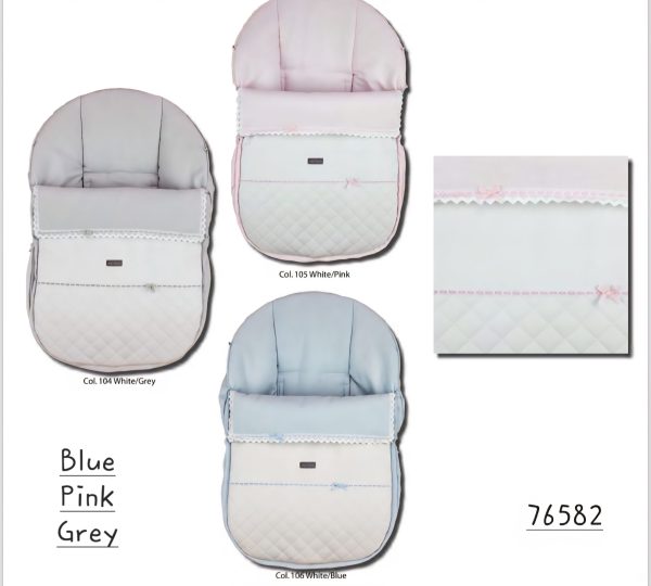 Rosy Fuentes 76582 Leatherette Car Seat Cover in Pink or Blue Preorder - Image 2